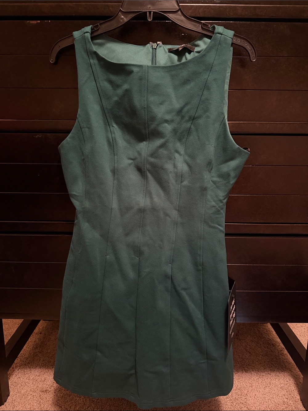 Lulu's Sleeveless Emerald Mini Sheath Dress - Picture 1 of 4